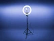 Кольцевая лампа 45 см DeLux LED Professional (55W) с зеркалом для макияжа и точной регулировкой света на штативе 220 см / Держатель для телефона(смартфона) - изображение 1