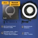 Кольцевая лампа 45 см DeLux LED Professional (55W) с зеркалом для макияжа и точной регулировкой света на штативе 220 см / Держатель для телефона(смартфона) - изображение 7