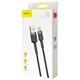 Кабель Baseus cafule Cable USB For Type-C 2A 3m Gray+Black (CATKLF-UG1) - зображення 2