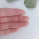 Серьга для пирсинга уха Сердце DeKolie MK1197-28 золотой - изображение 3