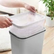 Ведро для мусора 10 л с крышкой пластиковое MVM BIN-12 10L GRAY - изображение 4