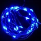 Світлодіодна гірлянда нитка на 20 Led "Краплі роси" 2 м на батарейках Синій - зображення 1