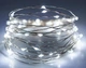 Светодиодная гирлянда нить на 100 Led "Капли росы" электрическая 10 м Белый - изображение 1