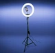 Кольцевая лампа 45 см DeLux LED Professional HQ-18" (55W) с точной регулировкой света на штативе 80-200 см / Держатель для телефона(смартфона) / Сумка - изображение 1