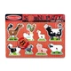 Звуковой пазл Животные на ферме Melissa & Doug 8 элементов MD726 - изображение 1