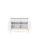 Комод NOVA Gold KSZ-104 (білий матовий/золотий) Mebli PIASKI PIASME00374WG - зображення 2