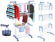 Многоярусная сушилка для белья вещей одежды Garment rack with wheels складная компактная - изображение 6