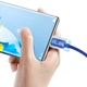 Кабель Baseus Crystal Shine USB-A to USB-C 2m Blue (CAJY000503) - зображення 4