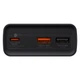 Портативний зарядний пристрій Baseus Power Bank 30W 20000mAh with Cable USB Type C Gray&nbsp;(PPAD030001) - зображення 3