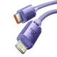 Кабель Baseus Crystal Shine Series Fast Charging Data Cable Type-C to iP 20W 1.2m Purple (CAJY000205) - изображение 3