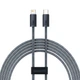 Кабель Baseus 2м Lightning - Type-C 22.5W 480 Мбит/с для Быстрой Зарядки Power Delivery (PD) USB-C на Apple 8 Pin Черный - изображение 1