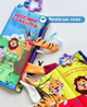 Розвиваюча книжка шуршалка HB 0031 Хвостики із джунглів українською мовою - изображение 1