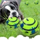Мяч для собак хихикающий большой и прочный мячик WOOPY BALL интерактивная игрушка 14 cм со звуком для игр - изображение 6