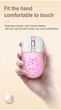 Беспроводная перезаряжаемая мышь "FOREV" 2.4G с LED-подсветкой PINK - изображение 5