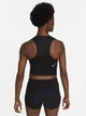 Спортивный топ для бега женский Nike W Nk Fast Df Crop Tank DD5921-010 S Black/Reflective Silv (195237765898) - изображение 2