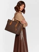 Сумка-шоппер женская Michael Kors VOYAGER MD MF TZ TOTE 30F8GV6T2B200 Темно-коричневая (800070270929) - изображение 7