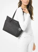 Сумка-шоппер жіноча Michael Kors EW TZ TOTE 30S0STTT1B001 Чорна (800070281817) - зображення 4