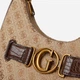 Сумка крос-боді жіноча GUESS AVIANA HOBO HWJC8414020-LBL Темно-бежева (800070266591) - зображення 6