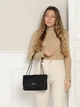 Сумка крос-боді жіноча GUESS KEILLAH CONVERTIBLE XBODY FLAP HWQG8690210-BLA Чорна (800070292877) - зображення 9