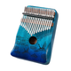 Музыкальный инструмент Калимба Cega (Kalimba) на 17 язычков с гравировкой журавлей Синяя - изображение 1
