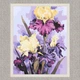 Картина по номерам 50*60 см Роскошные ирисы. Цветы Оригами LW 32040 большой размер - изображение 2