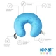 Подушка Sonex Ideal для путешествий 30x35х10 см Голубая (SO102061) - изображение 2