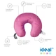 Подушка Sonex Ideal для путешествий 30x35х10 см Бордовая (SO102170) - изображение 2