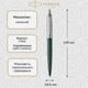 Кулькова ручка Parker Jotter 17 XL Matt Green CT BP 12 332 - изображение 2