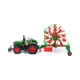 Трактор металевий Bburago - Трактор Fendt 1050 Vario c роторними валковими граблями, зелений - зображення 2