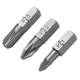 Набор бит Stanley Pozidriv, Pz1, Pz2, Pz3, L = 25 мм, 3 шт, блистер (STA61043) - изображение 2