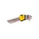 Ключи шестигранные набор MASTERTOOL GM 9 шт CrV удлиненные (1,5-10мм L74-172мм) (75-0956) - изображение 1