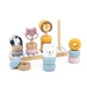 Пирамидка-сортер Viga Toys PolarB Зверята (44022) - изображение 5