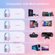 Ігрові навушники Onikuma K9 з мікрофоном та LED RGB підсвічуванням котячі вушка провідні Pink-Blue - зображення 13