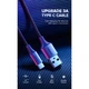 Дата кабель USB 2.0 AM to USB-C 3.0m 3.0A 18W US288 Space Gray Ugreen (60408) - изображение 3