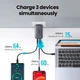 Зарядное устройство Ugreen 3xUSB 65W GaN (2хUSB-C+USB-A) CD244 Grey (10335) - изображение 3