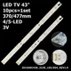 LED підсвітка TV 43" Samsung 2015ARC430 3228 REV1.0 2015ARC430_3228_L05_REV1.0_150716 LM41-00173A 10pcs=1set - изображение 1