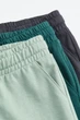 Набор спортивных штанов серые и зеленые H&M 134см (400091950) - изображение 2