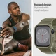 Чехол с ремешком Spigen Rugged Armor Pro для Apple Watch 4/5/6/SE/7/8/9 44/45mm Vintage Khaki (ACS05914) - изображение 16