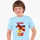 Детская футболка Лего Ниндзяго Кай (LEGO Ninjago Masters of Spinjitzu Kai) (25186-2639) 88-104 см Хлопок Голубой - изображение 1