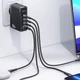 Сетевое зарядное (СЗУ) Usams US-CC163 T50 100W 4 Ports ACCC GaN Fast Черный - изображение 2