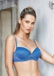 Комплект белья (бюстгальтер балконет и трусики бразилиана) Jadea 4369 85B/L Синий (mare) - изображение 2