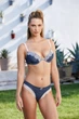 Комплект белья (бюстгальтер push-up и трусики слипы) Jadea 4361 85B/L Сапфировый (blu) - изображение 1