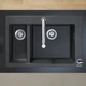 Кухонна мийка кам'яна HANSGROHE 43315170, чорний - зображення 3