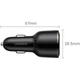 Зарядний пристрій Ugreen 2xUSB-C PD+USB-A QC 69W Fast Car Charger Black (CD239) (20467) - зображення 2