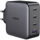 Зарядний пристрій Ugreen 4xUSB 100W GAN (USB-A+3*USB-C) Tech Fast Charger CD226 Grey (90575) - зображення 1