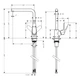 Смеситель для кухни HANSGROHE FOCUS 31817670, черный - изображение 2