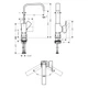 Змішувач для умивальника HANSGROHE METROPOL 32511670, чорний - зображення 2