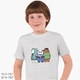 Детская футболка для мальчиков Вся правда о медведях (We Bare Bears) (25186-2898-43) 88-104 см Хлопок Серый - изображение 1
