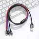 Кабель швидка зарядка 3в1 MicroUSB+TypeC+Lightning 3-in-1 BASEUS Fast Charging 1.2м - зображення 2