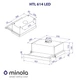 Витяжка телескопічна MINOLA HTL 614 BL LED (450 м3/рік, 2 швидк., кнопкове кер.) 256741 - зображення 8